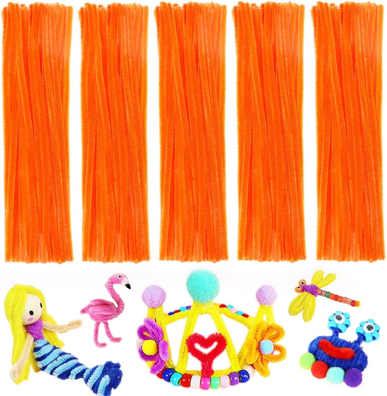 Pipe Cleaners, Pipe Cleaners Craft, Arts and Crafts, Crafts, Craft Supplies,  Art Supplies (200 Multi-Color Pipe Cleaners)
